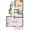 パークサイドハウス　Ⅲ 1LDKの間取り