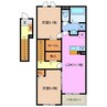 ライラック　Ａ 2LDKの間取り