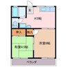 メゾン船江 2Kの間取り