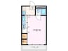 大海マンション 1Rの間取り