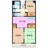 近畿マンション 3DKの間取り