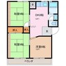 大西マンション 3LDKの間取り