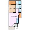 シエル 1LDKの間取り