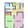 二見町茶屋Y様貸家 2Kの間取り