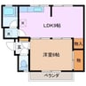 パールハイツ 1LDKの間取り
