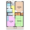 Ｌｉｍｐｉａ城南 2DKの間取り