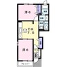 エマーブル 2DKの間取り