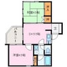 フジタ鳥羽マンション 2Kの間取り