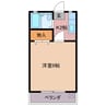 クレセールユタ 1Kの間取り