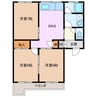 パークハイムカトウ 3DKの間取り