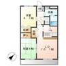 シャインロワール 2LDKの間取り