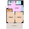 マンション風 2DKの間取り