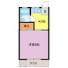 シャトルサンライズ 1Kの間取り