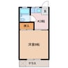 シャトルサンライズ 1Kの間取り