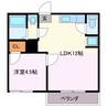 ＴＷＯ-ＫＥＮ 1LDKの間取り