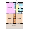 マンション風 2LDKの間取り