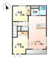 グランマール　弐番館 2LDKの間取り