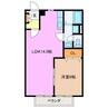 まほろば 1LDKの間取り
