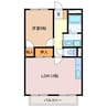 Ｒｅｓｉｄｅｎｃｅサチネ 1LDKの間取り