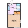 賢島ハイツ 1Kの間取り
