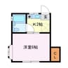 ムーンハイツ 1Kの間取り