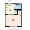プルミエラムール 1Kの間取り
