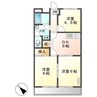 クィーンパレスＢ棟 3DKの間取り