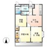 コンフォールハイランドⅠ 3DKの間取り