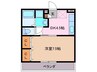 りんどうⅢ 1DKの間取り
