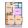 アニバーサリー 3DKの間取り