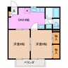 ベルメゾンアベニール 2DKの間取り