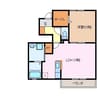 M’Sコート　A 1LDKの間取り