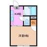 フローラルコーポ 1Kの間取り