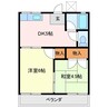 ひろみ荘 2DKの間取り