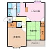 徳川台ロイヤルマンション 2LDKの間取り