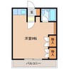 メゾンイースト 1Rの間取り