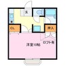 メゾン倉田山 1Kの間取り