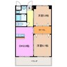 プライムタウン 2DKの間取り