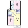 コーポ南浦 2DKの間取り
