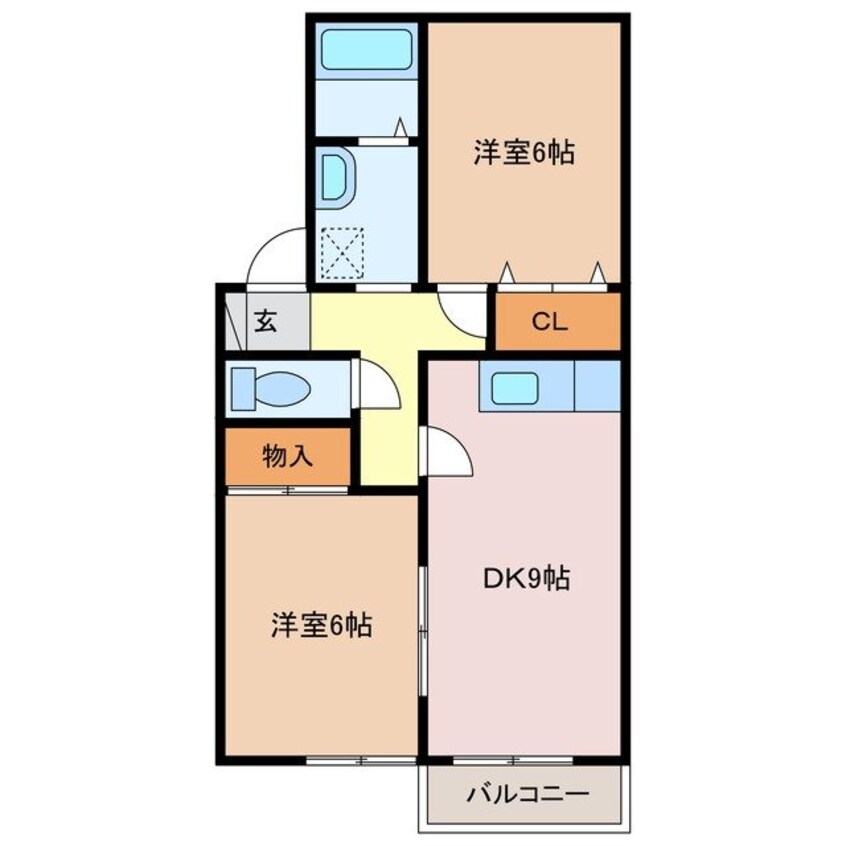 間取図 コーポ南浦