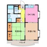 ファイブアイランドⅡ 2DKの間取り