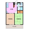 エムメゾン 2Kの間取り
