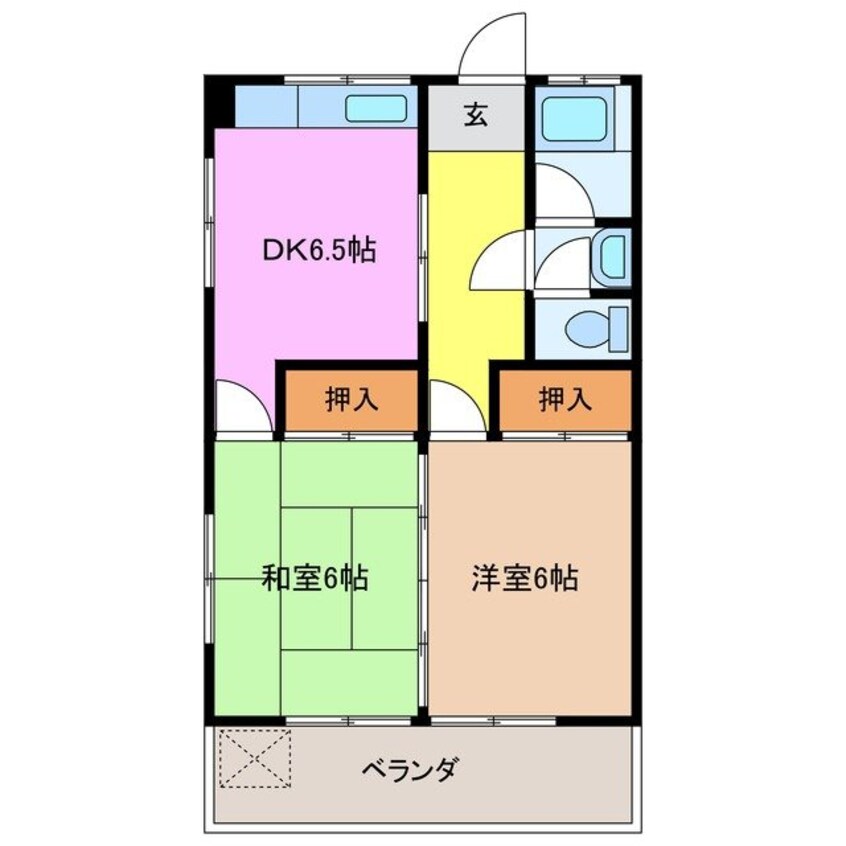 間取図 大海ハイツ