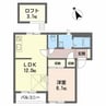 たまき苑　F棟 1LDKの間取り