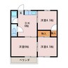 パークハイツ 3DKの間取り