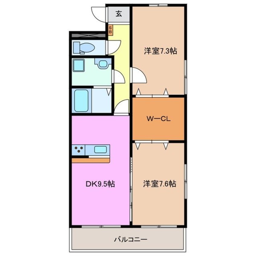 間取図 コーラルガーデン