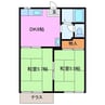 アネックス鈴木Ⅰ 2DKの間取り