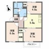 アドミラブールD棟 3Kの間取り