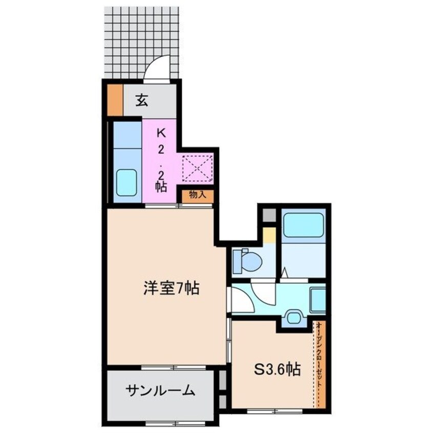 間取図 Ｆｉｏｒｅ・Ｍ