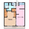 フォーブル錦 B棟 1LDKの間取り